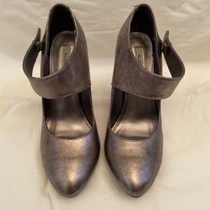 Aldo Silver Pumps with Strap
